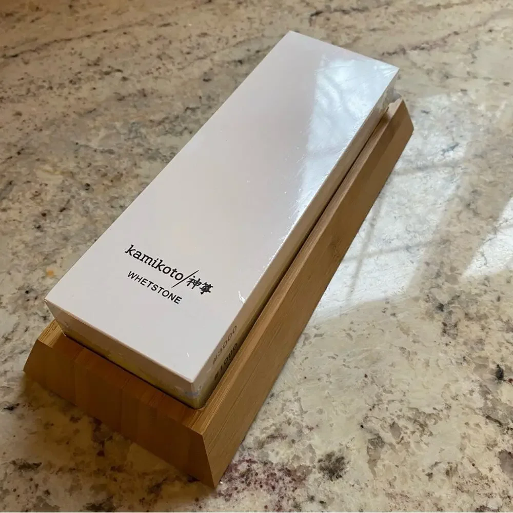 New $210 KAMIKOTO Toishi Knife Sharpening Whetstone 1000/3000 NWT